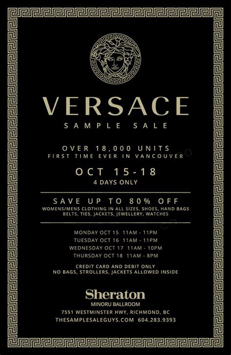 versace sale dates